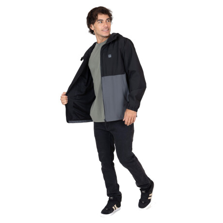 Campera Cortaviento Maui and Sons Uranium - Negra/Gris Campera Cortaviento Maui and Sons Uranium - Negra/Gris