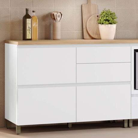 BAJO MESADA 120 CM MDF BLANCO SUECIA