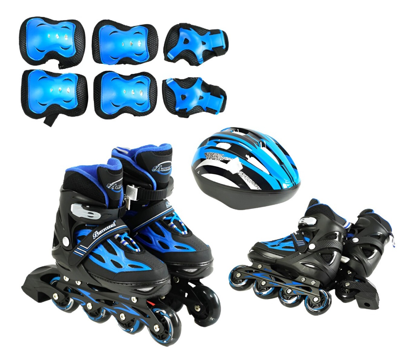 ROLLERS PROFESIONALES BASE ALUMINIO C / CASCO RODILLERAS 