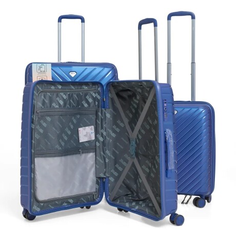 Set Valijas Polipropileno Premium 20" 24" 28" AZUL