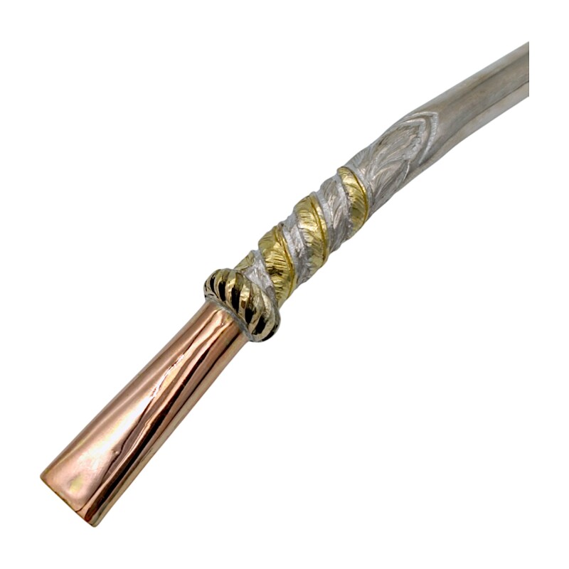 BOMBILLA CRIOLLA PLATA Y ORO 32 - Adulto - Plateado Plateadouniforme