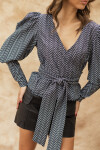 BLUSA CAROLINE MONOCHROME STRIPES BLUSA CAROLINE MONOCHROME STRIPES