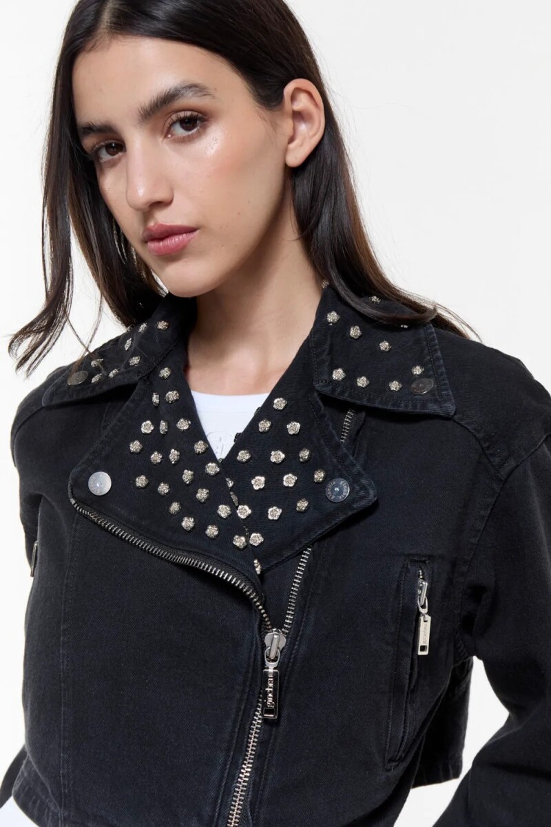 CAMPERA DENIM DENVER Negro