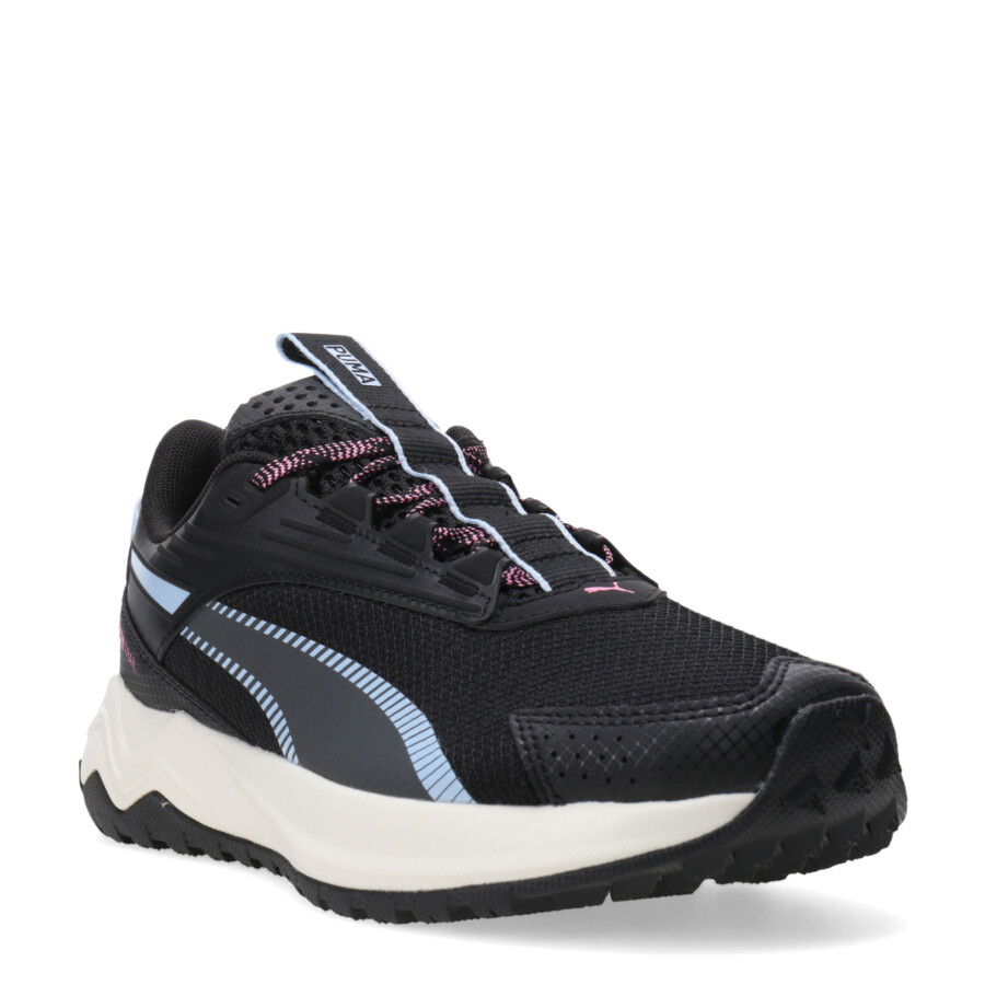 Championes de Mujer Puma Extend Lite Negro - Rosado - Celeste