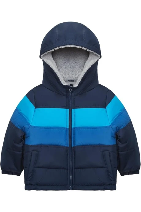 Campera resistente al agua, diseño colorblock Campera resistente al agua, diseño colorblock