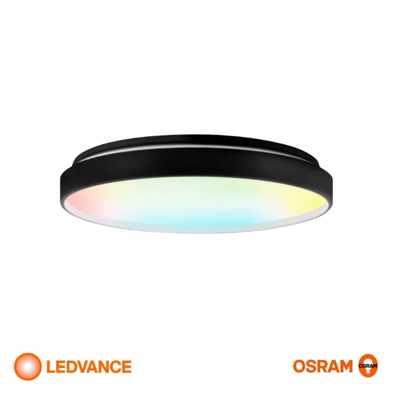 SMART+DESIGN PLAFON 32W BIV LEDVANCE Panel LED LEDVANCE OSRAM Deco Smart Negro De Adosar 32W RGB