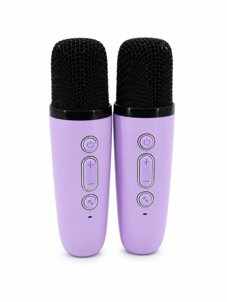 KARAOKE BLUETOOTH CON 2 MICROFONOS VIOLETA