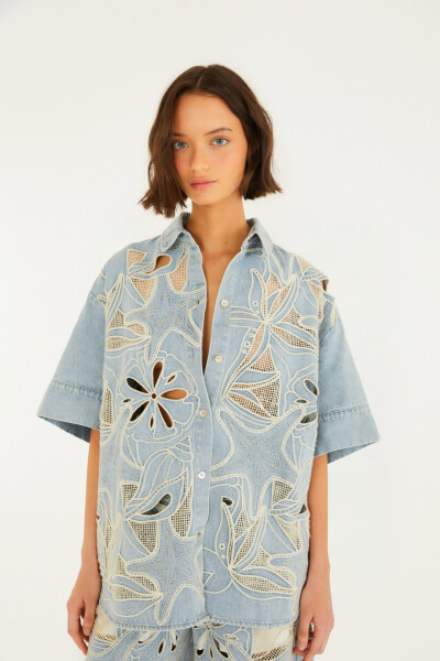 CAMISA DENIM Azul