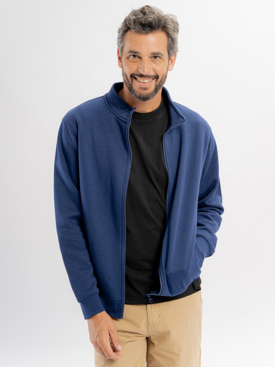 Campera felpa Marco - azul marino 