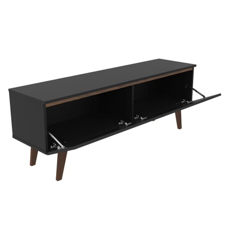 Rack para TV Lumax 2 puertas rustico 55 pulgadas Negro
