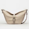 Bolso Bambu En Cuero Liso Satinado Natural