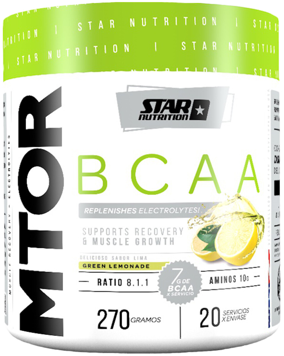 Suplemento Star Nutrition MTOR BCAA Glutamina limón 270gr 
