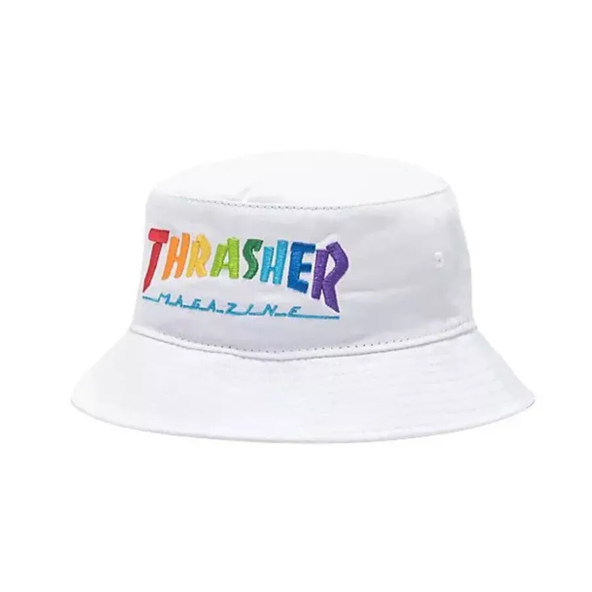 Gorro Bucket Rainbow Thrasher - Blanco 