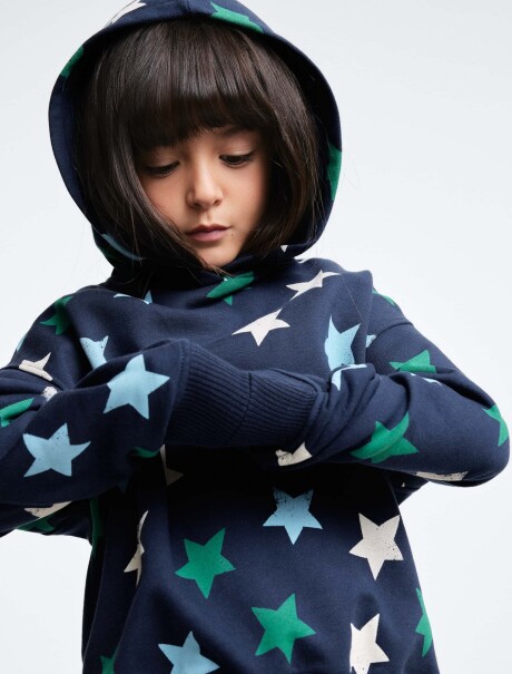 SUDADERA POLAR ESTAMPADA MULTICOLOR