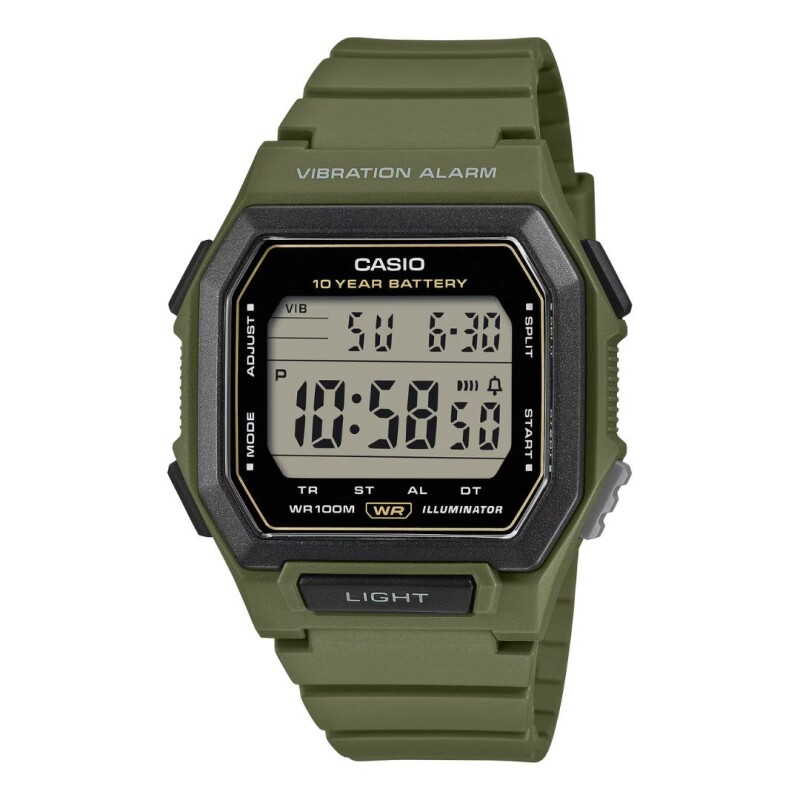 Reloj Casio Digital Hombre W-738H-3AVDF Verde Reloj Casio Digital Hombre W-738h-3avdf Verde