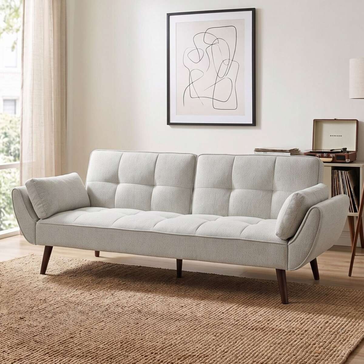 Sillon Cama 3 Cuerpos Retractil Frida - Gris 