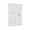 Ropero 4 Puertas 2 Cajones 0400r Blanco Viena Unica