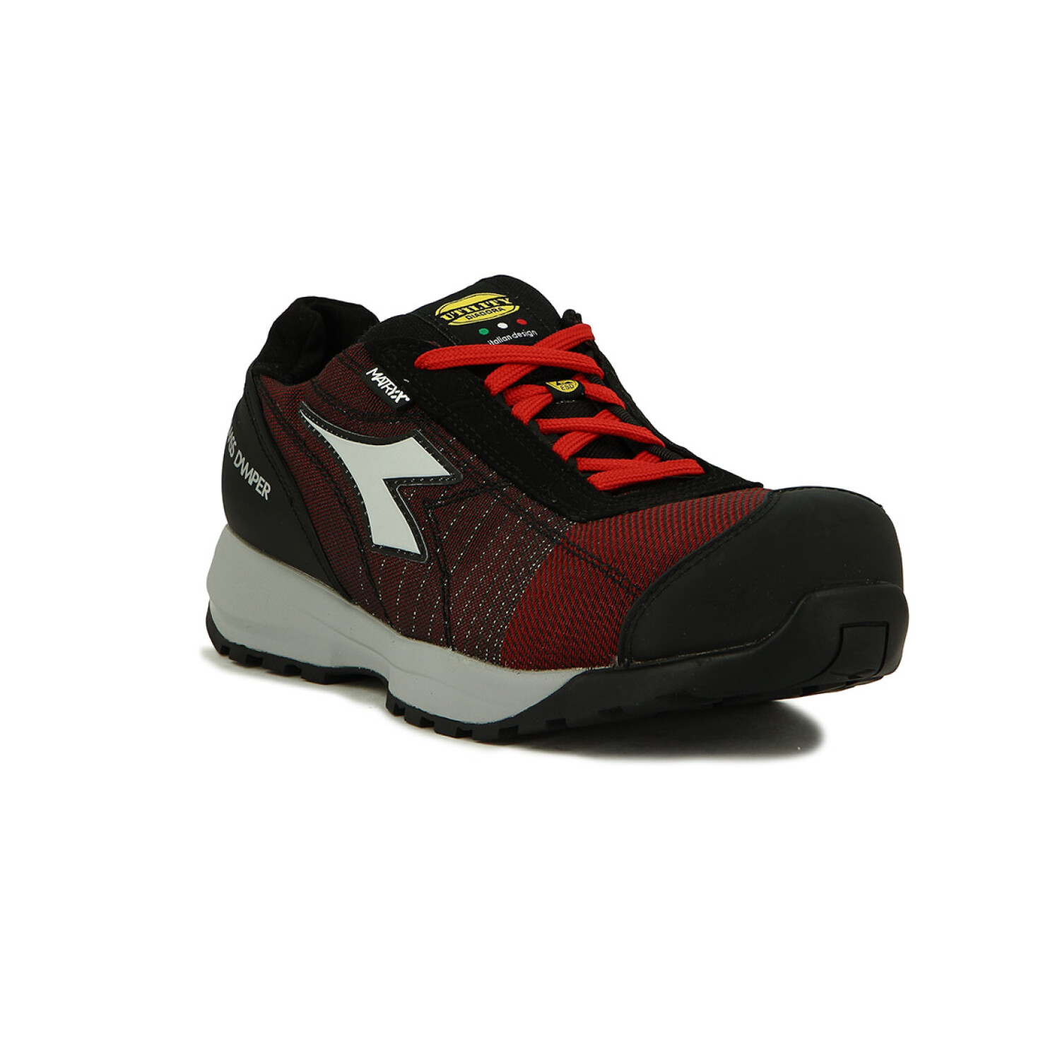 Diadora Utility Zapato Glove Mds Mtx Low S1p Hro Src Esd Rojo gris Macri