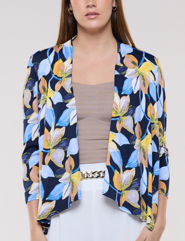 Cardigan Print AZUL/MULTI