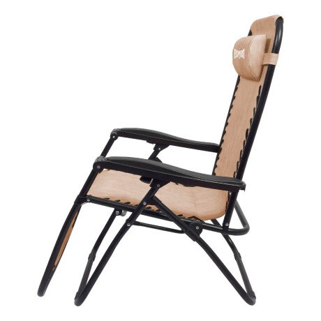 Silla Reposera Plegable C/posavaso Camping Portátil Marron