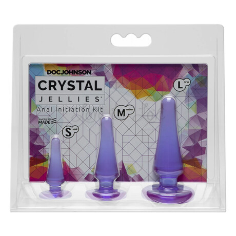 Anal Initiation Kit Crystal Jellies Violeta Anal Initiation Kit Crystal Jellies Violeta