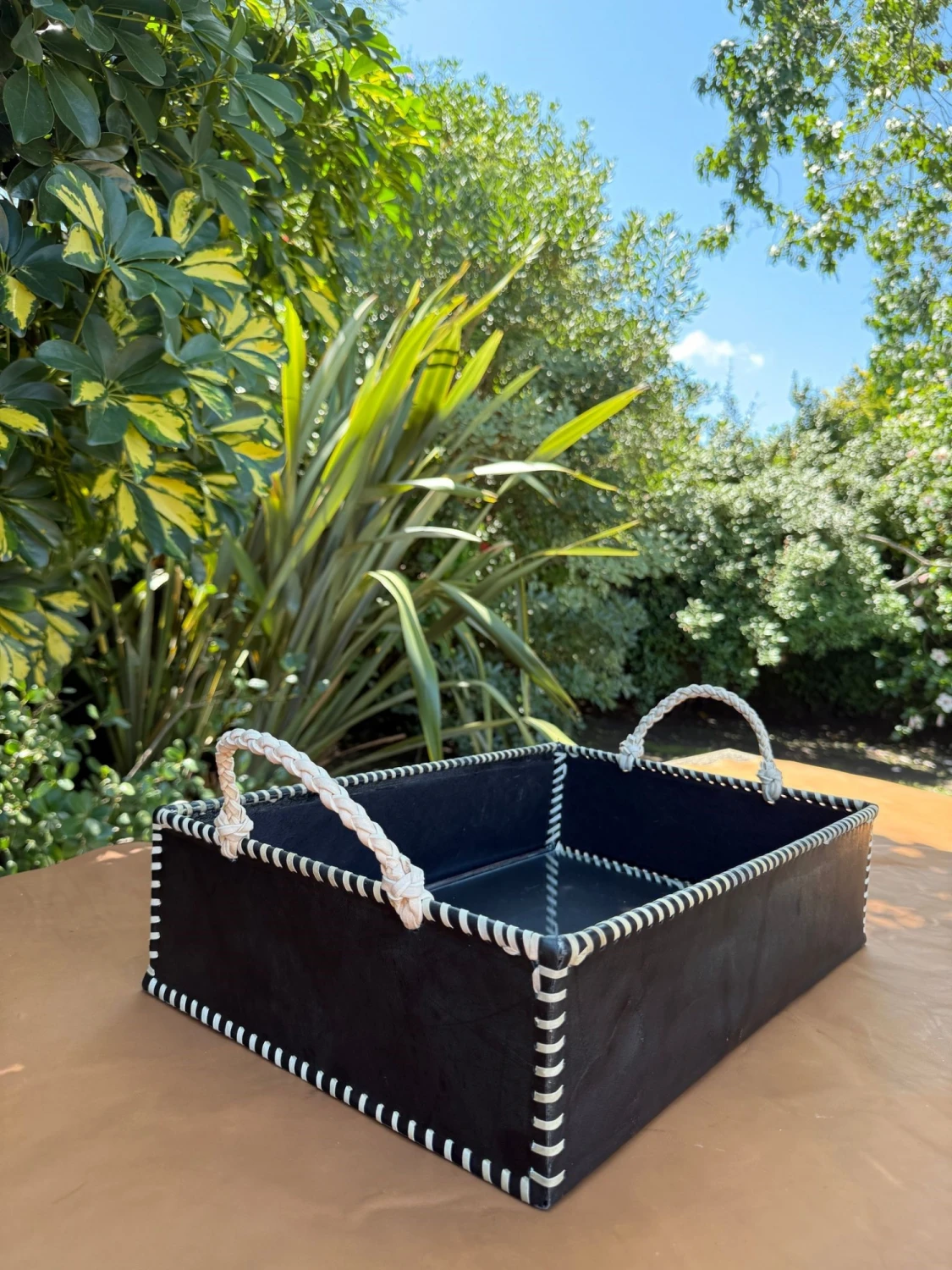Rectangular Table Basket Trenzado Chico