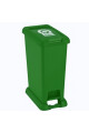 Basurero Con Pedal 20l Verde Basurero Con Pedal 20l Verde