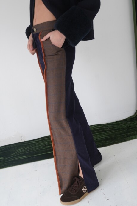 Tweed Pants Azul / Tweed Habano