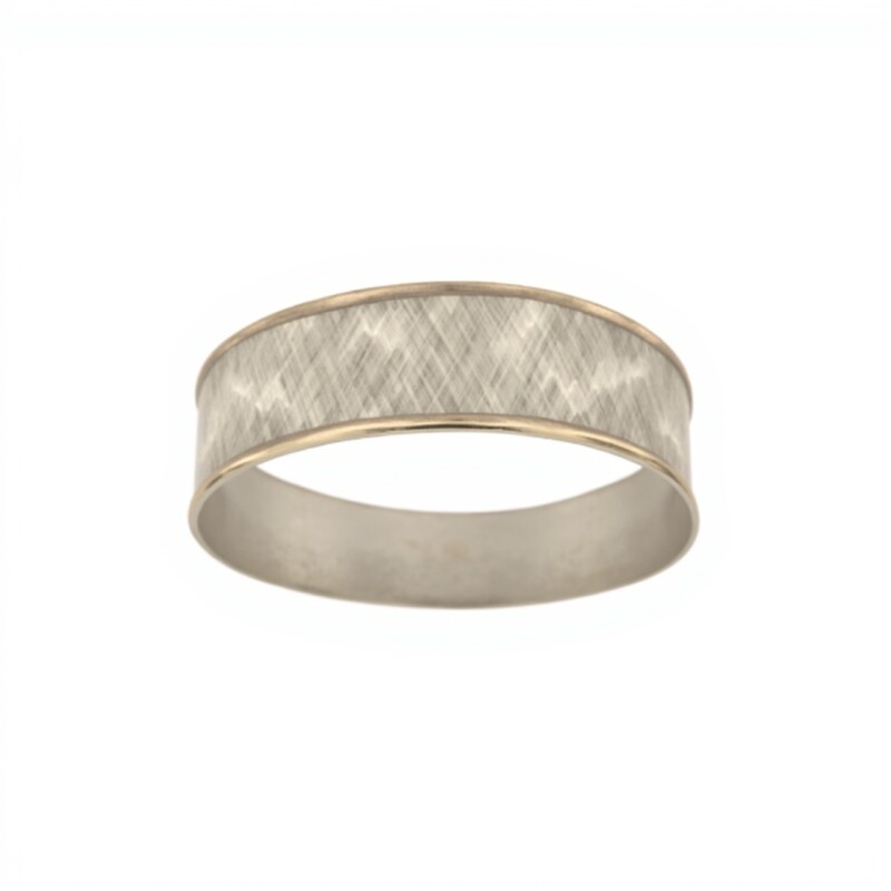 Esclava rayada con borde ancha-Plata y Oro-Sin piedra-ES5012 sinpiedra