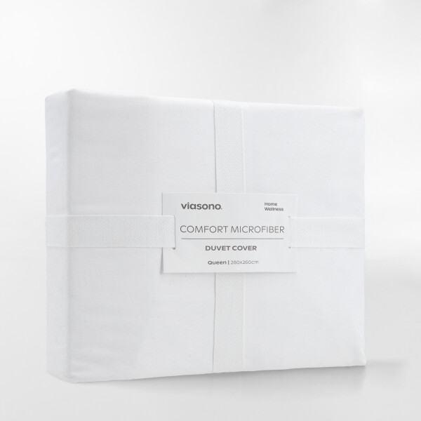 FUNDA DE DUVET MICROFIBER BLANCO - QUEEN
