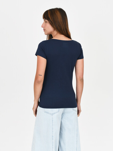 REMERA LUA U AZUL OSCURO