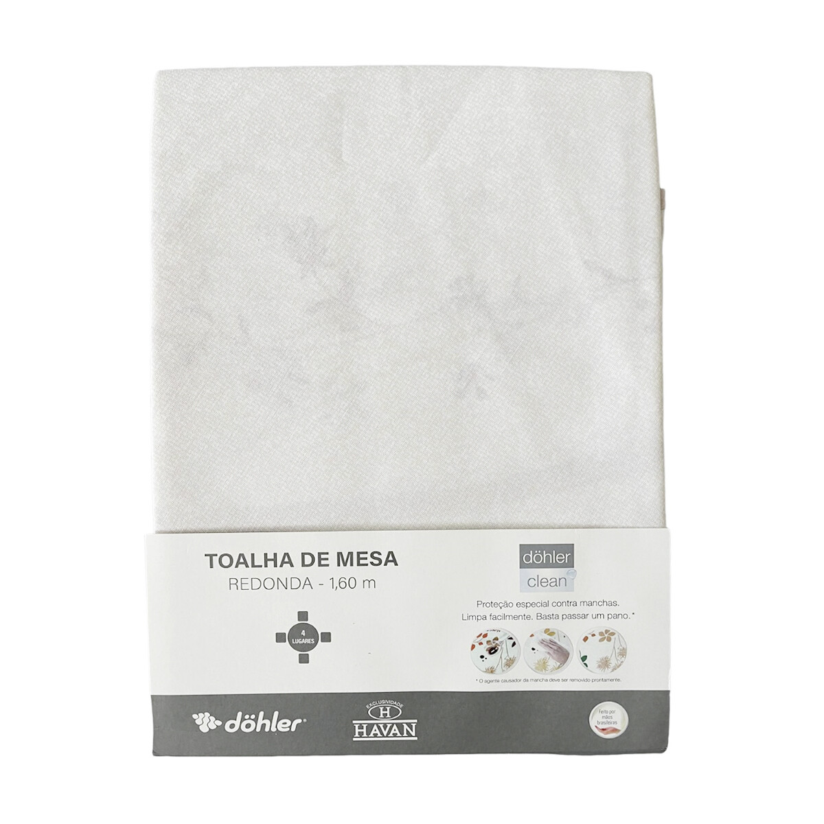 Mantel Redondo Clean Athenas Dohler 160 cm - LINHO ROSA HAV 01 
