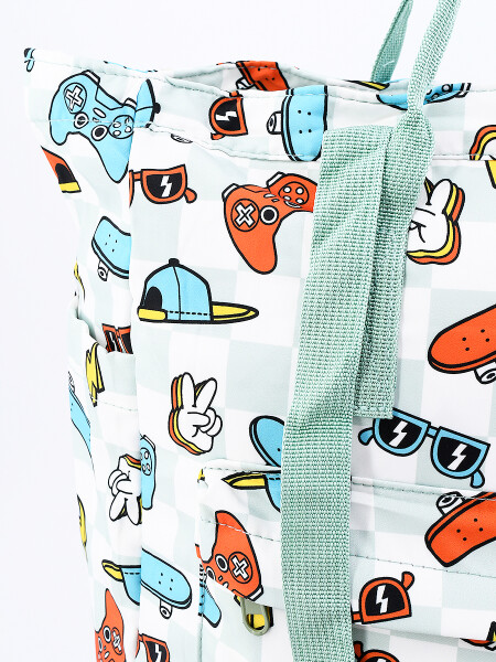 MOCHILA DINO VERDE