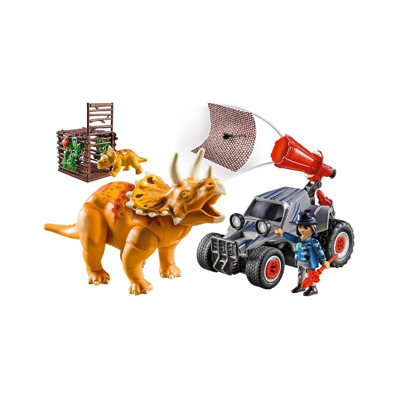 Juguete Playmobil The Explorers coche con triceraptors 59 piezas Juguete Playmobil The Explorers coche con triceraptors 59 piezas