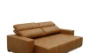Sillon cama Madrid - 2 Cuerpos 100% Cuero Mostarda