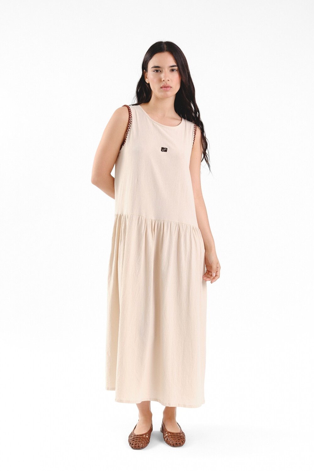 Vestido Picnic Beige