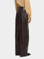 Pantalón Efecto Piel marron