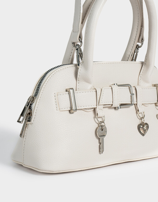 Bowling Cartera Mini Bowling - Blanco Crudo