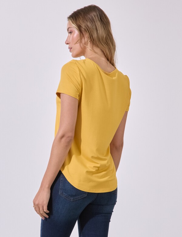 Remera Basica AMARILLO