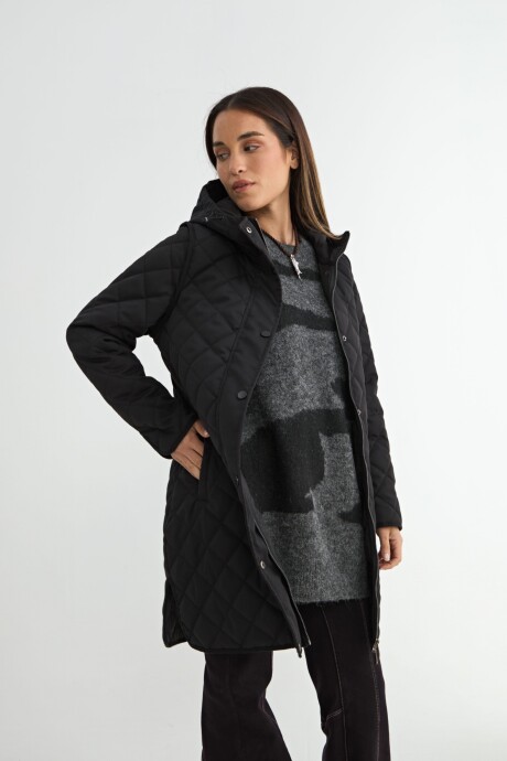 CAMPERA NEREA CON CAPUCHA Negro