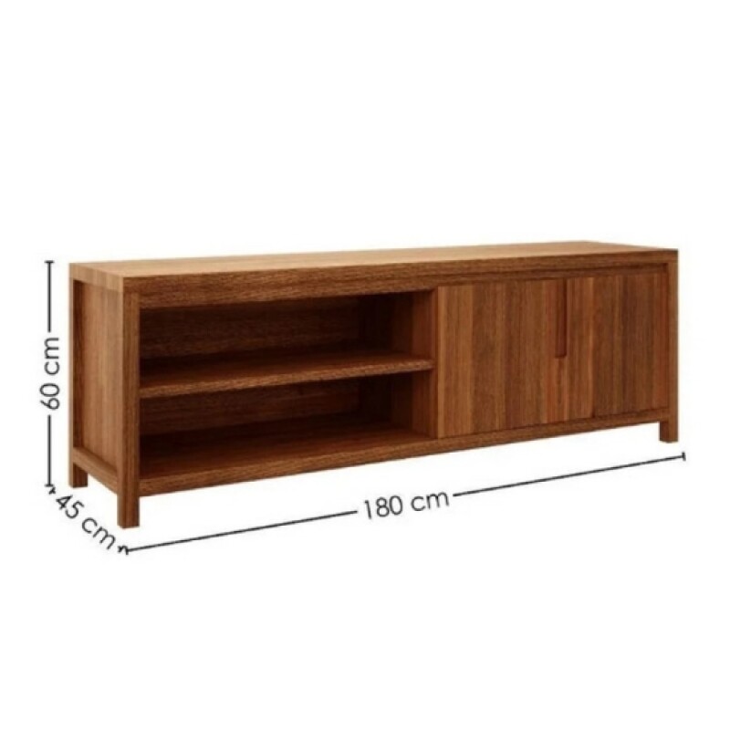 Rack 2 Puertas 1 Estante Nature 1552ne Oscuro Rack 2 Puertas 1 Estante Nature 1552ne Oscuro