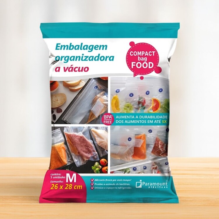 Pack Bolsas Vacio Para Alimentos Paramount x5 Unidades Pack Bolsas Vacio Para Alimentos Paramount x5 Unidades
