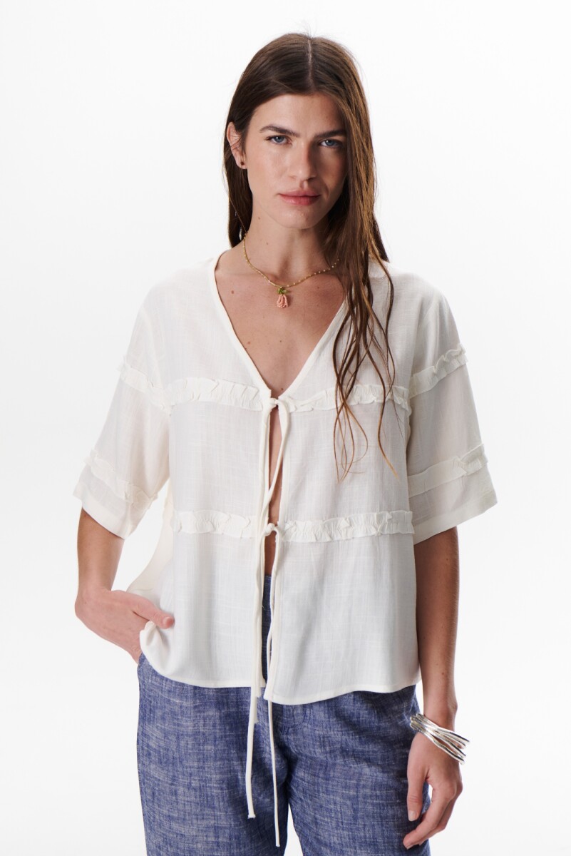 CHAQUETA ATAR - BLANCO 