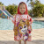 Bata Poncho Infantil Paw Patrol 100% Algodón 70 x 58 ROSA