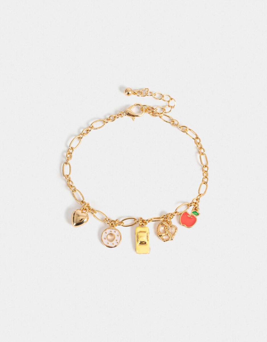 Pulsera Flexible Multidijes - Dorado 