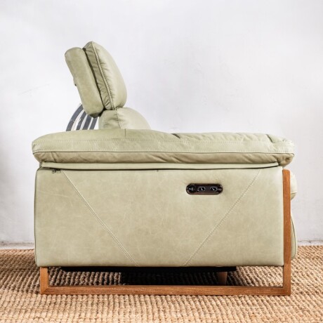 Sillón Reclinable Cuero Veneto Aqua U