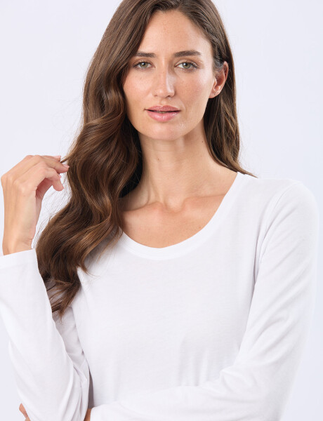 REMERA BÁSICA DE ALGODÓN Blanco