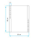 ESPEJO CUADRADO 80X60 SIN LUZ ANTICORROSION 000