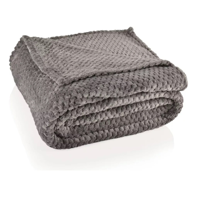 Manta Frazada Polar Queen Gris 200x220cm Manta Frazada Polar Queen Gris 200x220cm