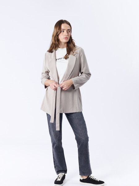 Blazer Liviano Beige grisaceo